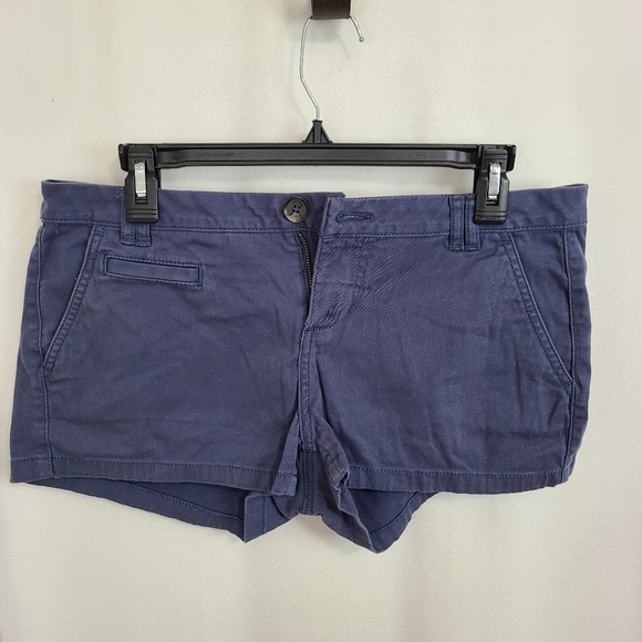 (538) Express Woman's High-Waisted Shorts, Size: 8 Color: Blue - Picture 5 of 13